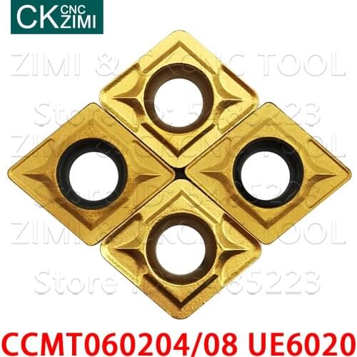CCMT060204 UE6020 CCMT060208 UE6020 High-quality carbide turning Inserts CNC machine tool milling lathe tool CCMT 0602 for steel