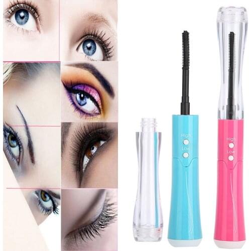Mini Electric Heated Eyelash Curler 360 Rotary Heated Lasting Eyelashes Curling Brush Tow Level Heating Electric Makeup Tools