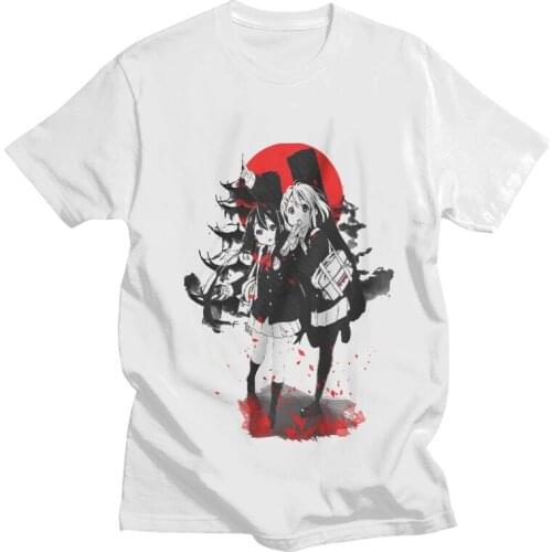 Japan Musical Anime K-On T Shirt Men Short Sleeve Cotton T-shirts mio akiyama Manga yui hirasawa Tee Tops Graphic Tshirt Gift