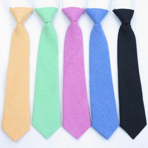 Children pure color Neck Tie For Boys Girls Students Kid Rope Tie Stage Performance Photograph Graduation Ceremony Necktie