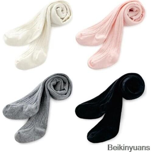 Newborn cotton tights solid color simple pantyhose baby stockings baby tights girls warm tights baby stockings