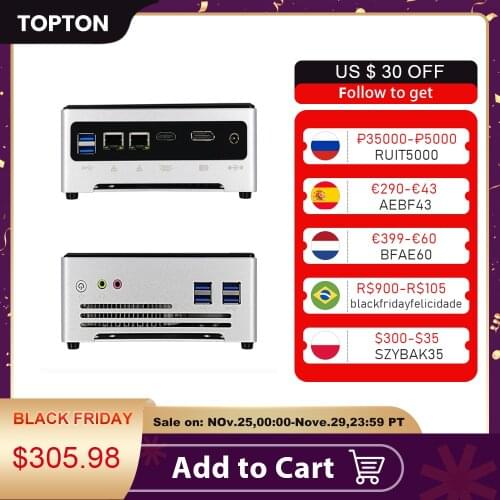 Top 10th Gen Mini PC Intel Core i9 10880H i7 10750H 2*DDR4 2*M.2 Barebone Computer NUC Win10 mini PC For office