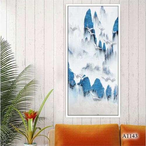 Modern Landscape Oil Painting HD Print on Canvas Home Décor Wall Art Décor Picture for Living room Paintings Unframed 60x120cm