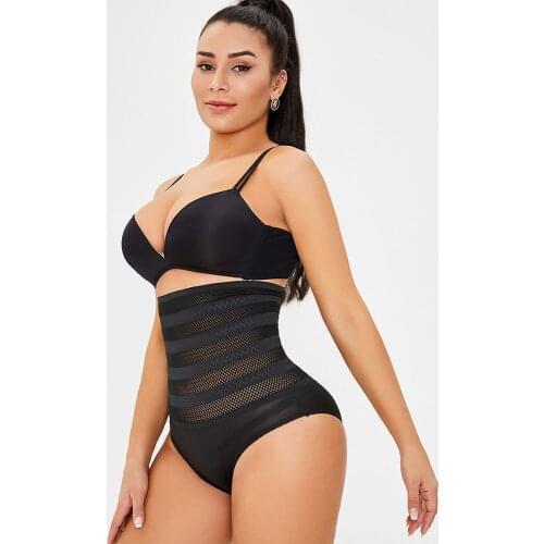 Women Plus Size Shapewear Waist Trainer High-waist Bodysuit Shaping Pants Hips Abdomen Shaping Tummy Control Corset Body Shaper