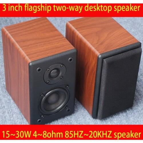 KYYSLB 3 Inch Speaker 3 Inch Passive Desktop Fever Amplifier Speaker 3 Inch Two-way Speaker A Pair