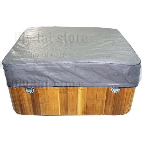 Best buy hot tub cover cap Winterwise hot tub and spa cover Protector cap size 2.4 m x 2.4 m x 30.5 cm (8 ft. x 8 ft. x 12 in.)
