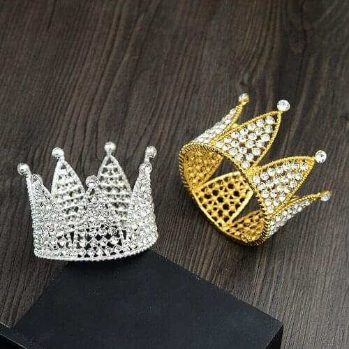 Fashion Jewelry Small Tiaras and Crowns Children Cake Party Hair Jewelry Princess Kids Circle Birthday Diadem Head Accessories