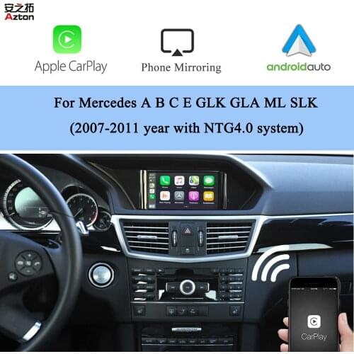 NTG4.0 CarPlay Module for Mercedes A B C E GLK GLA ML SLK 2007-2011 Apple Wireless Car Play Android Auto Video Camera Interface