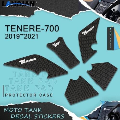 For YAMAHA TENERE 700 Tenere700 XTZ 700 2019/2020 Tank Sticker 3M Rubber Gas Fuel Oil Tank Pad Protector Cover Sticker Decals