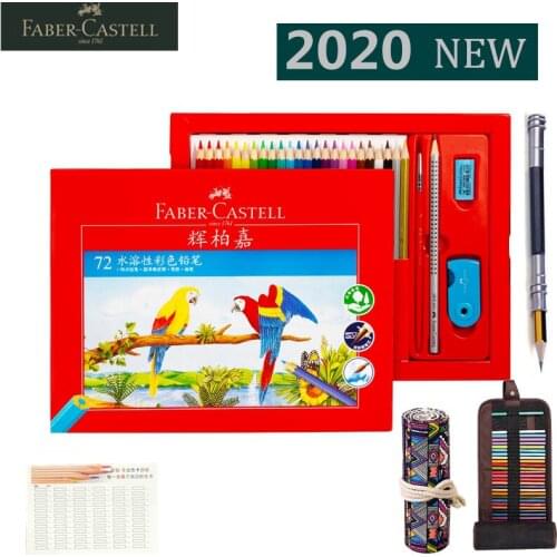 German FABER-CASTELL 72 Color Oily/water Soluble 24/36/48 Color Colored Pencil Hand-painted Professional Student Brush Set