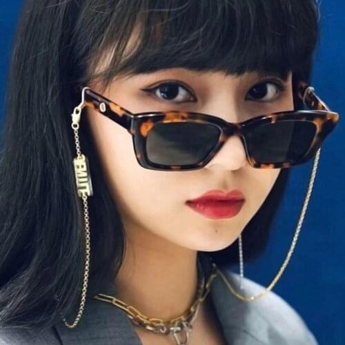 New 2020 vintage square sunglasses women metal Hinge black sun glasses men ins retro brand design rivet sign cool lunettes