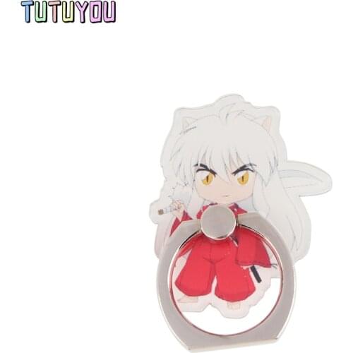 PC2846 Anime Boy Fashion Ring Metal Mobile Phone Accessaries Rotating Ring Bracket Lazy Desktop Anti-fall Bracket Gifts