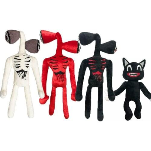Siren Head Plush Toy Anime Plushie Black Cartoon Cat Stuffed Animals Doll Horror Sirenhead Peluches Toys for Kids Christmas Gift