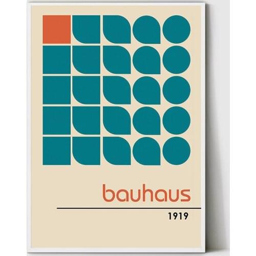Bauhaus poster, 100 year Bauhaus, Bauhaus Exhibition print, Herbert Bayer poster, Bauhaus Print, Walter gropius, Bauhaus art