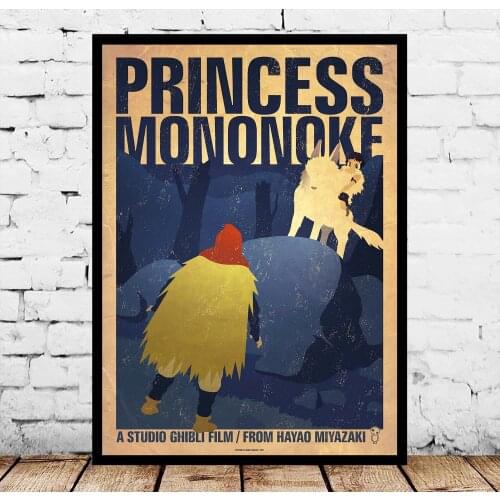 Princess Mononoke Movie Japanese Anime Posters Silk Art Painting Wall Art No Frame
