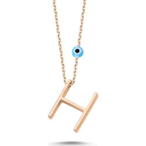 Silver 925 Set-H-Letter Ghost Pendant