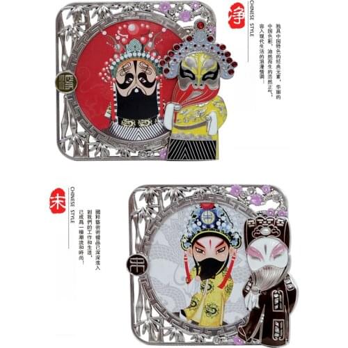 Unique Vintage Carved Picture Photo Frames Party Gifts Chinese Peking opera Metal Home Decorations with Boxes