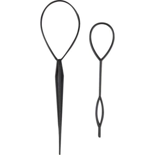 2pcs Magic Topsy Tail Hair Braid Styling Clip Tool Tail Clip Headwear Fashion Salon Accessory Twist Braid Ponytail Maker Top