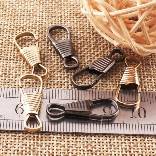 30 PCS Black/Gold Lanyard Hooks, Key Chain Purse Hook,craft supplies for Face Mask Lanyard,snap clips Key Chain,Jewelry Findings