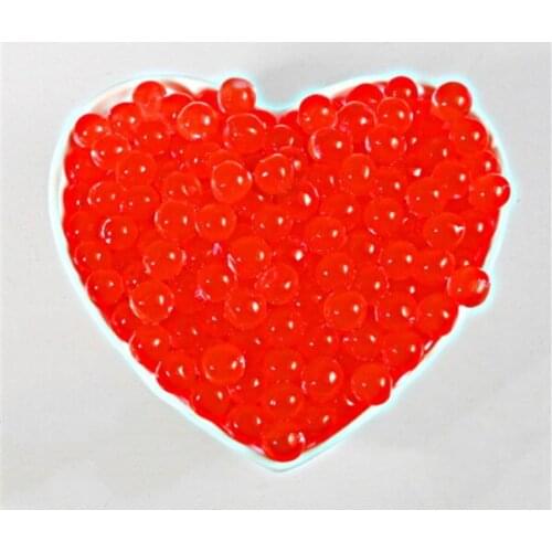 500 pcs/Lot Red Pearl Shaped Crystal Soil Water Beads Mud Grow Magic Jelly Balls Home Decor Aquatic Soil Wholesales