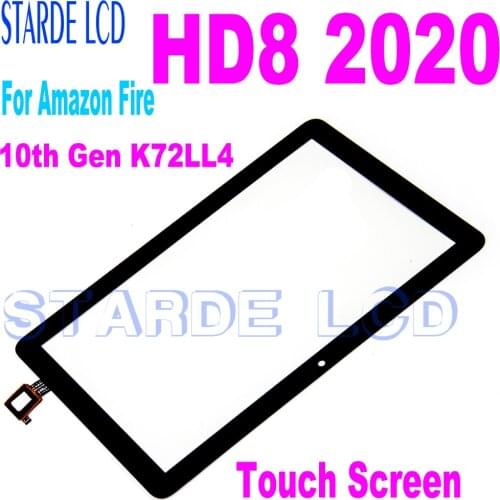 AAA+ For Amazon Fire HD8 HD 8 2020 10th Gen K72LL4 Touch Screen Digitizer Glass Replacement