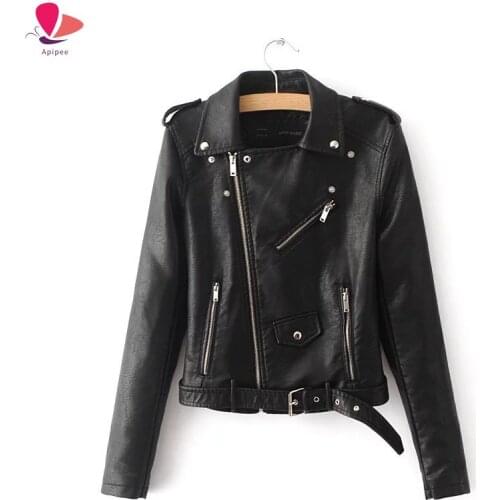 Apipee Women's Black Bomber Jackets