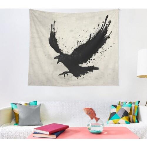 Black Raven Tapestry Home Decoration Wall Blanket Tapestry Bedroom Wall Hanging Yoga Mat