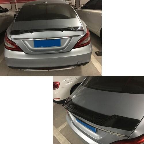 CLS Class Carbon Fiber Boot Lip Spoiler Wing for Mercedes Benz W218 CLS350 CLS400 CLS500 CLS550 CLS63 AMG Sedan 2012-2017 Wing
