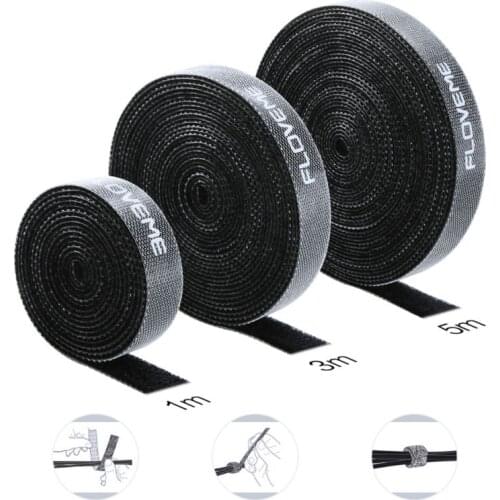 Popular 1m 3m 5m Cable Organizer Wire Winder Holder Earphone Mouse Cord Clip Protector USB Cable Management For Phone USB