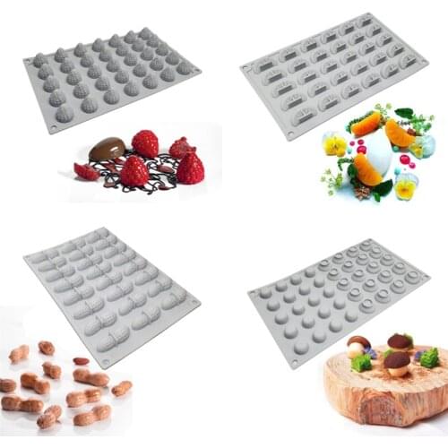 Cake Decorating Mold 3D Strawberry Peanut Fruit Silicone Baking Mold Fondant Mousse Cake Mould Dessert Chocolate Decorating Tool