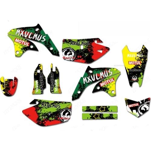 6 styles Free Customized numbers GRAPHICS DECALS STICKERS For Kawasaki KLX450 KLX-450 2008 2009 2010 2011 2012 2013 2014 15-2018
