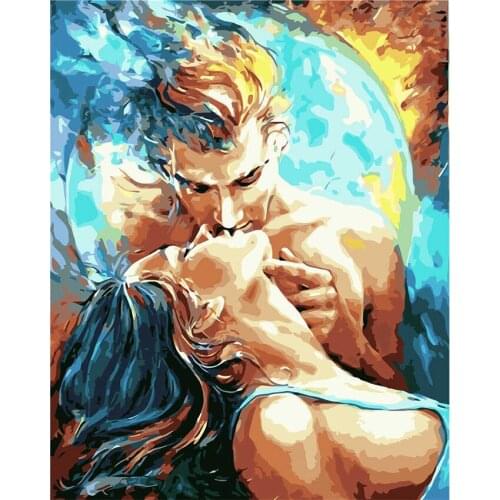 2021 The New Painting On The Wall Of Home Decoration Factory Outlet Accept Customization Kissing Lovers Paint By Numbers