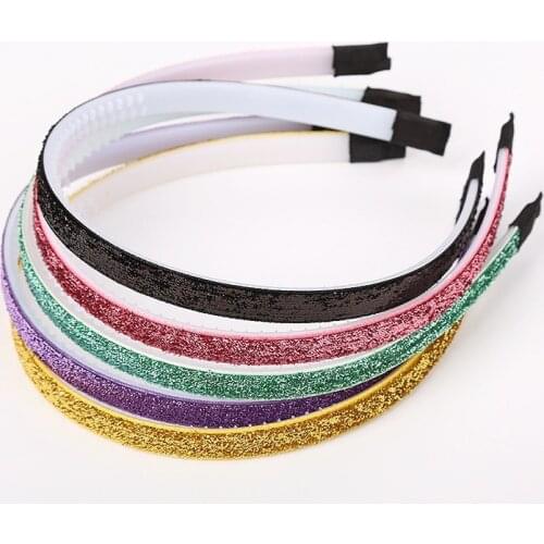4PCS New Girls Glitter Hair Bands Children Headbands Kids Hair Accessories Teeth Hairbands