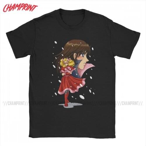 Candy Candy Terry Snow T-Shirt for Men Anime Vintage Cotton Tee Shirt Crew Neck Short Sleeve T Shirt New Arrival Tops