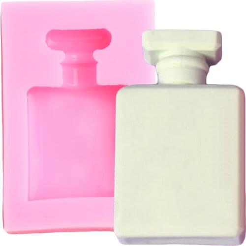 Cosmetics Perfume Bottle Silicone Chocolate Molds Fondant Mold Cake Decoration Tools Playmer Clay Mould Cupcake Baking Moulds