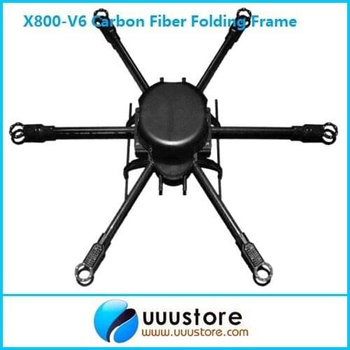 FPV X800-V6 KK MK FF MWC Carbon Fiber Folding Frame Hexacopter Aircraft FPV Kit