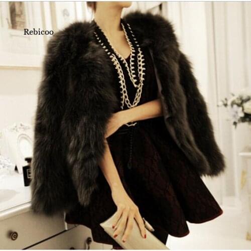 Women Faux Fur Coat Fashion Slim Winter Casual Party Jacket Coats Trendy New