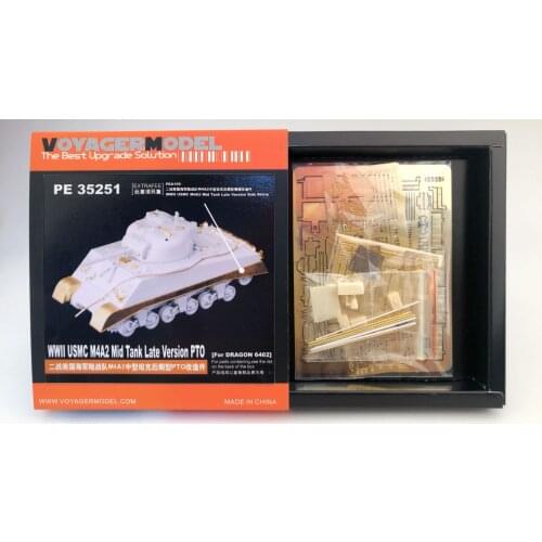 PE35251 1/35 WWII USMC M4A2 Mid Tank Late Version PTO (For DRAGON 6462)