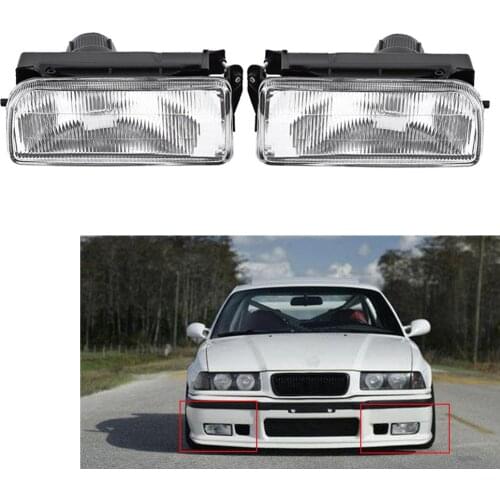 Car Front Bumper Fog Light For BMW 3 Series E36 318 320 323 325 328i 1992-1998 Left Right Fog Lamps Halogen Car Accessories