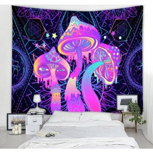 Mushroom Tapestry Indian Mandala Tapestry Hanging Bohemian Gypsies Psychedelic Psychedelic Tapiz Witchcraft Tapestry