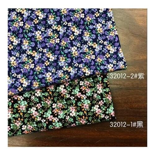 Rayon fabric dark floral printed fabric dress fabricLFCK080030