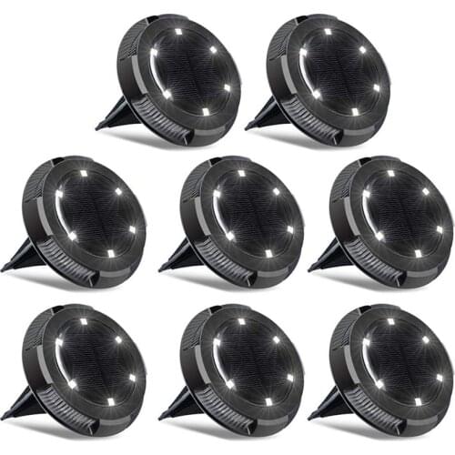 10LEDS Outdoor Garden Solar Ground Light Solar Pathway Deck Light Courtyard Landscape Lawn Driveway Stair Solar Light