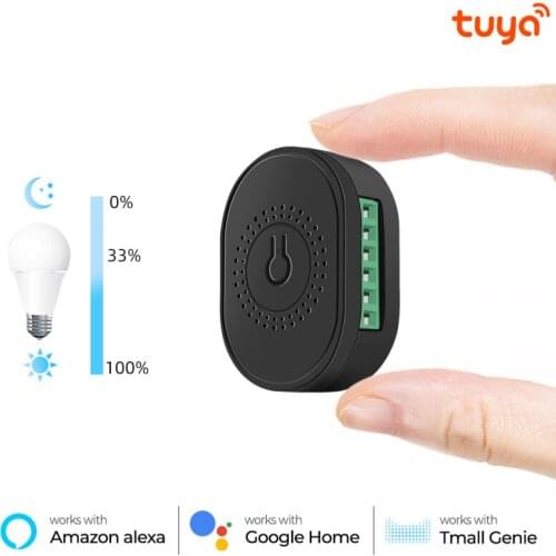 Tuya Wifi Mini Smart Dimming Switch Smart Life APP Remote Control Voice Control Range Wide With Alexa Google Home Smart Home