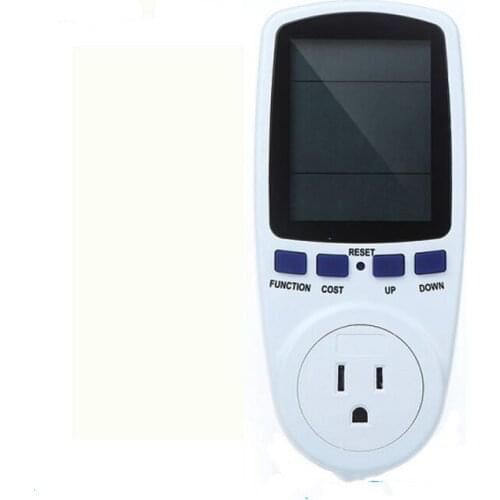 US Plug Energy Meter Monitor Watt Amps Digital Wattmeter Meters Analyzer Automatic Kwh Power Switch