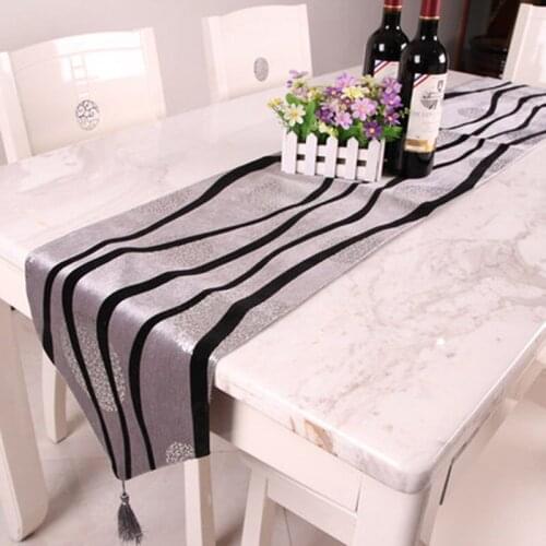 High grade Chinese satin smooth table cloth Irregular grain modern silk table decorate cloth china table flag