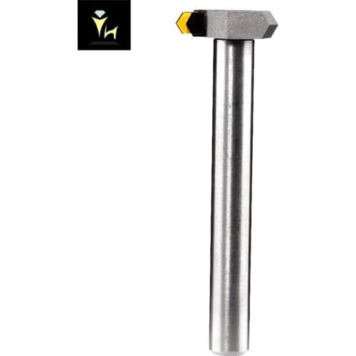 Yuhe PCD 90 Degree V Shape CNC Diamond Tools, Diamond Width: 0.25-8mm