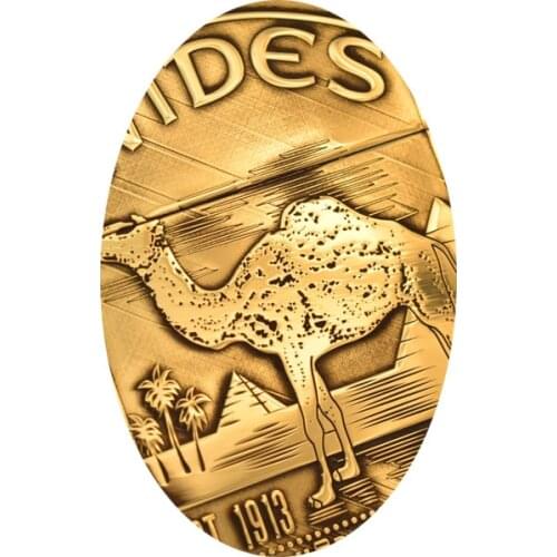 Lighter Pure Copper Carved Camel Retro Engraving Personalized Customization Deep Carved Five-sided Etching Windproof