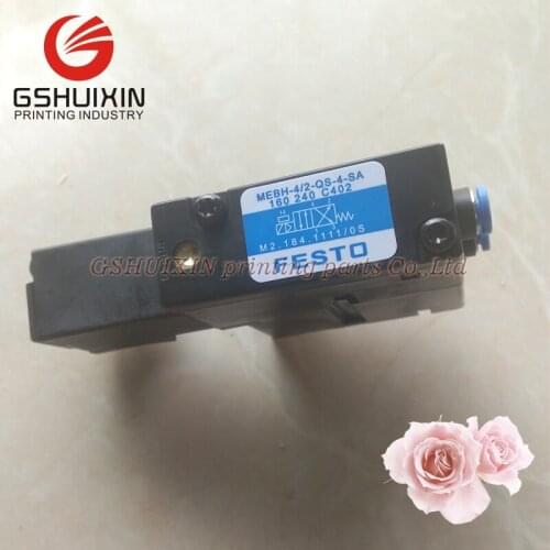 10PCS DHL FREE SHIP M2.184.1111 solenoid valve FESTO MEBH-4/2-QS-4-SA M2.184.1111 for offset SM102 CD102 SM52 PM52 machine