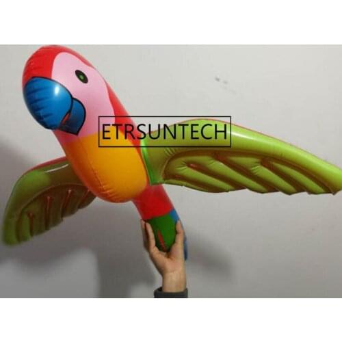 50pcs PVC Inflatable Parrot Toy Party Decoration Supplies Souvenirs Inflatable Animal Wings Parrot Stage Props