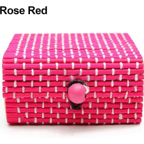 80% HOT SALES！！！Ring Necklace Earrings Bamboo Wooden Case Jewelry Storage Boxes Holder Gift